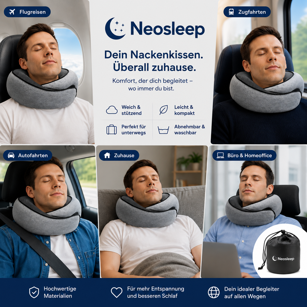 Neosleep - Nackenkissen für Reisende