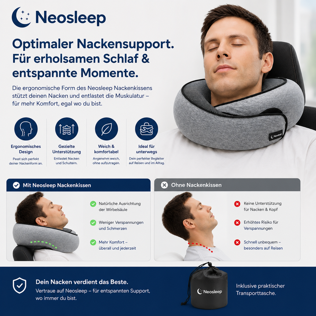 Neosleep - Nackenkissen für Reisende